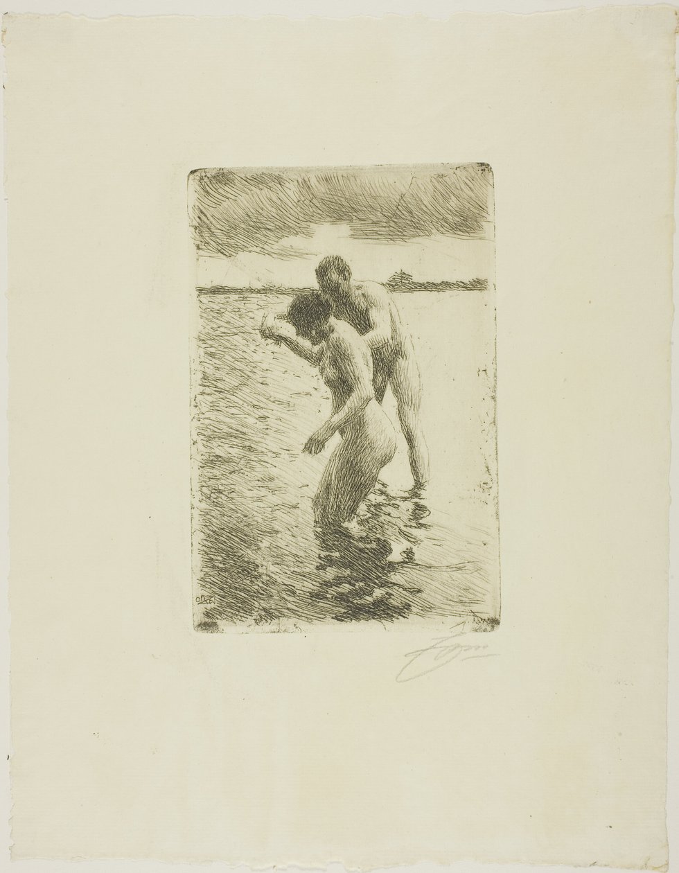 Pilot autorstwa Anders Leonard Zorn