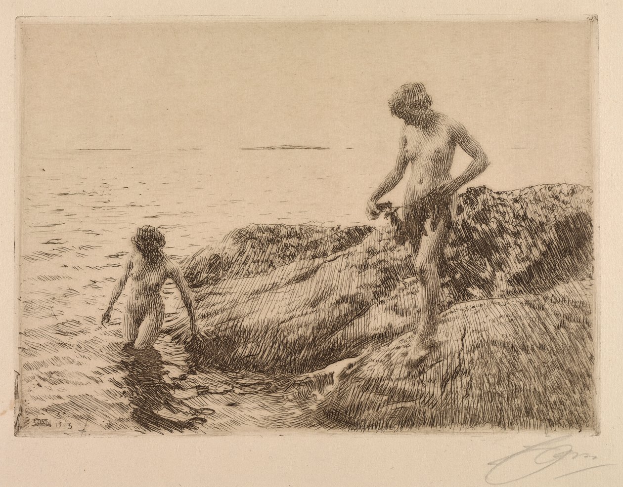 Szkiery Nadmorskie autorstwa Anders Leonard Zorn