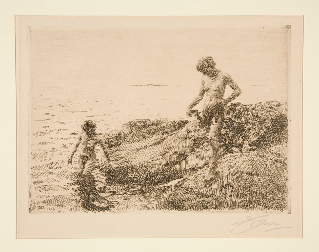 Szkiery Nadmorskie autorstwa Anders Leonard Zorn