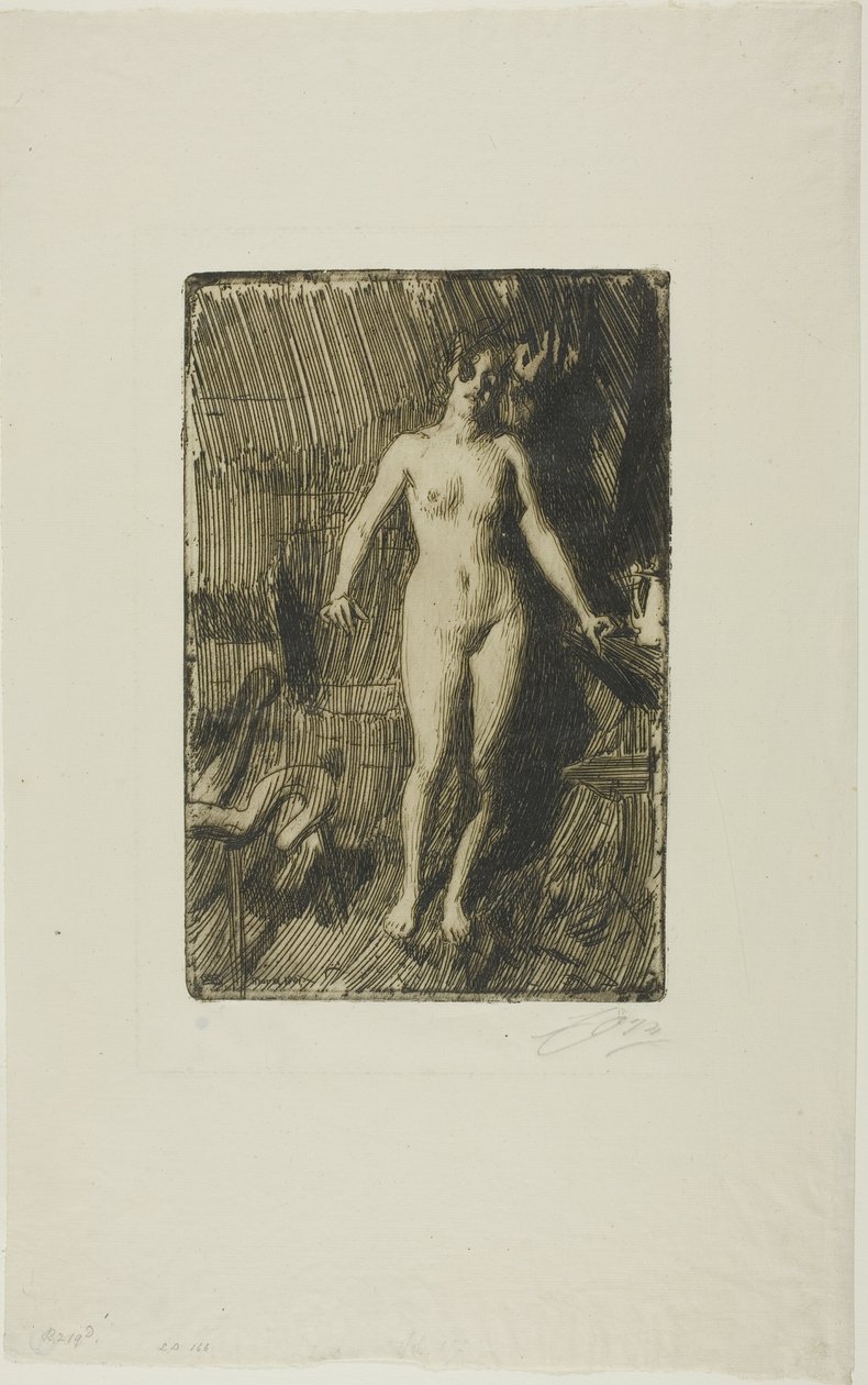 Model stojący autorstwa Anders Leonard Zorn