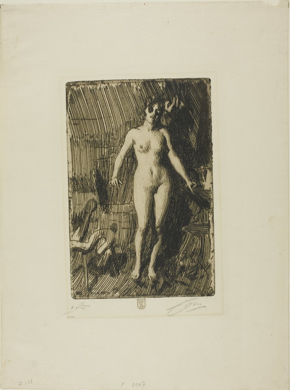 Model stojący autorstwa Anders Leonard Zorn