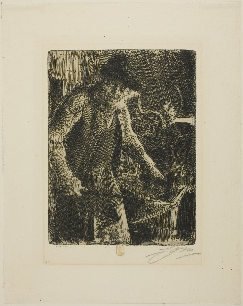 Mistrz-Kowalski autorstwa Anders Leonard Zorn