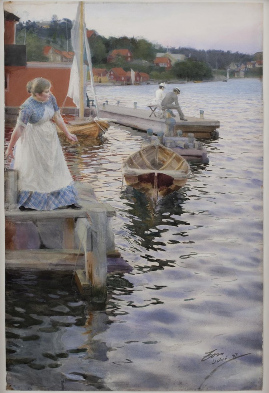 Docieranie fal autorstwa Anders Leonard Zorn