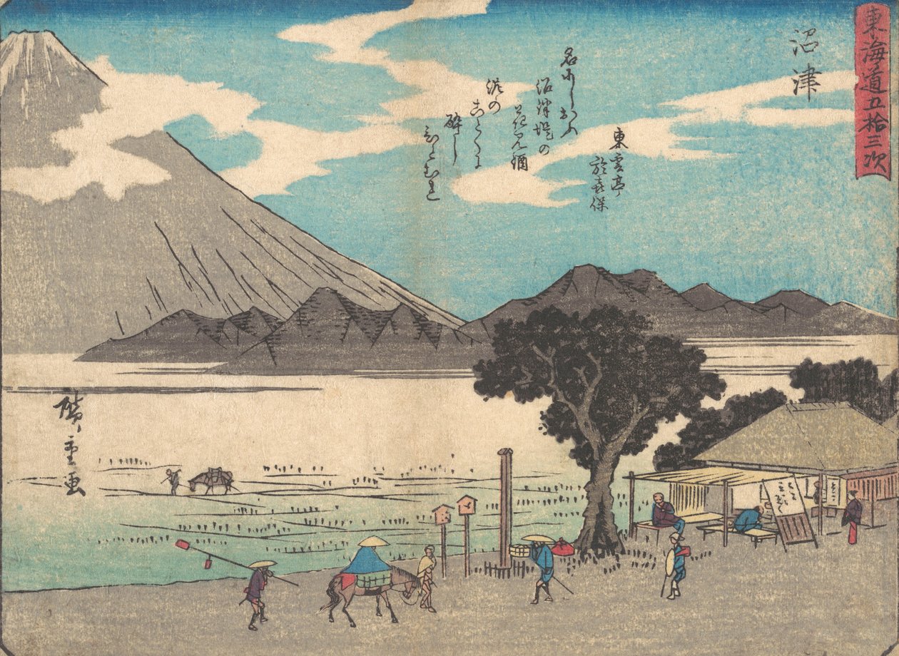 Numazu, jak 1838., ca. 1838. autorstwa Ando Hiroshige