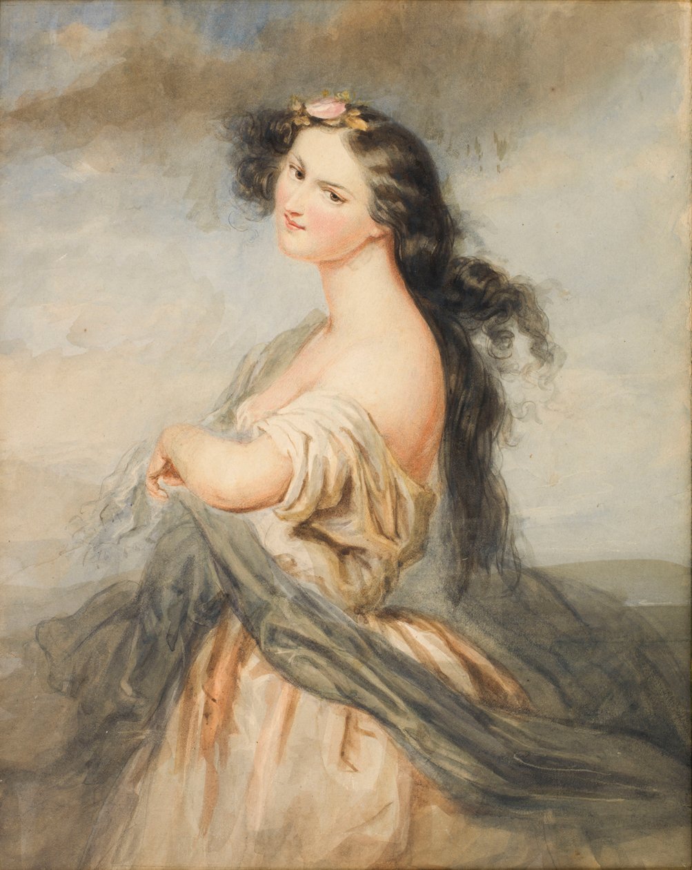 Portret Juliette Drouet 1806-1883. autorstwa André Charles Voillemot