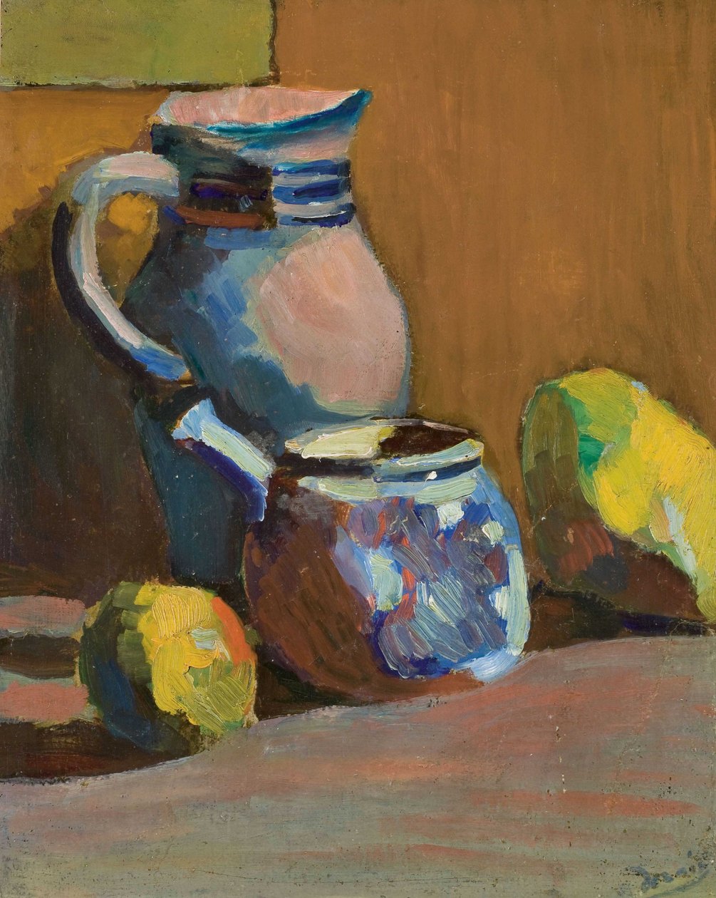 Martwa natura z niebieską doniczką autorstwa Andre Derain