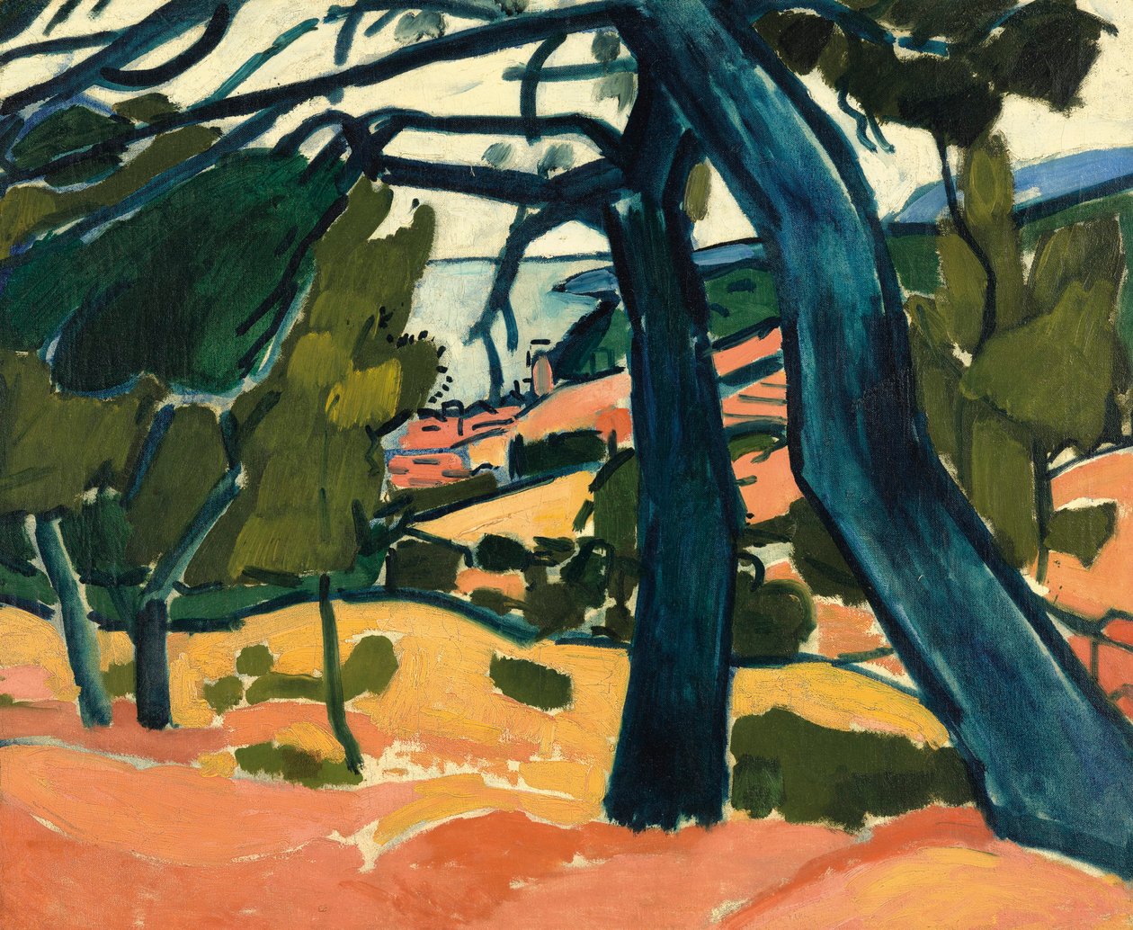 Krajobraz w Cassis autorstwa Andre Derain