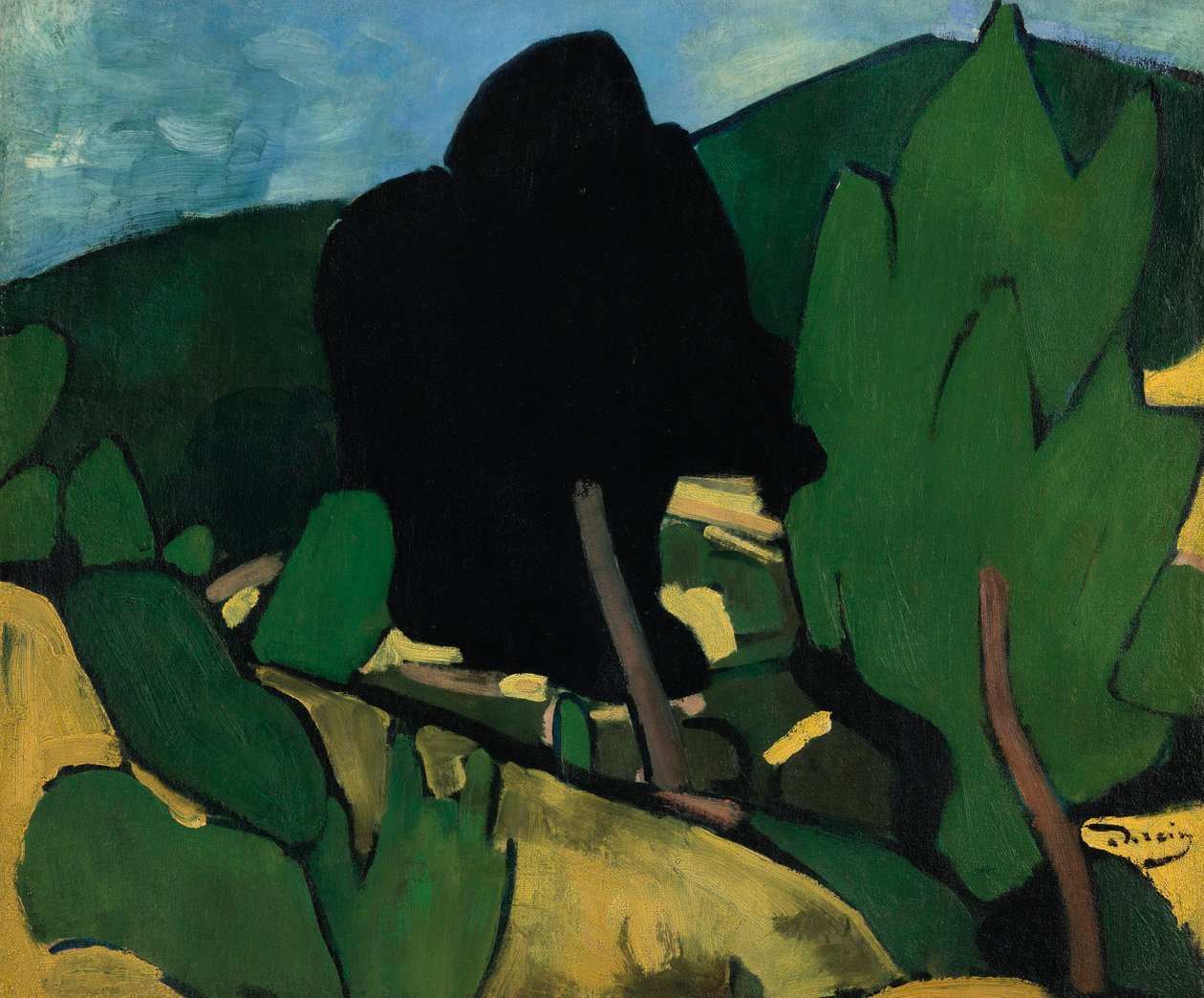 Krajobraz w Cassis autorstwa Andre Derain
