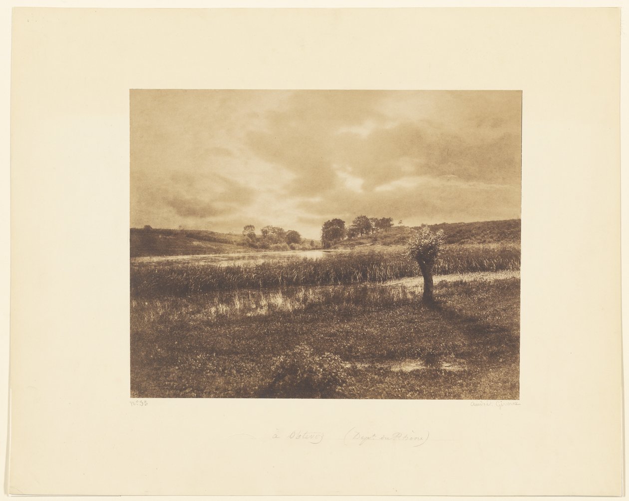 [Stawy w Optevoz, Rodan]. autorstwa André Giroux