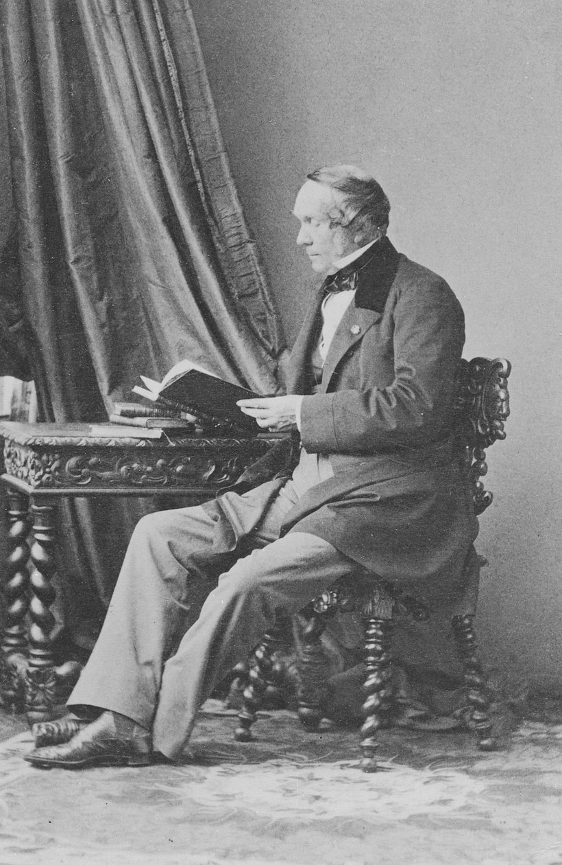 Portret barona Jean-Baptiste-Louis Gros autorstwa Andre Adolphe Eugene Disderi