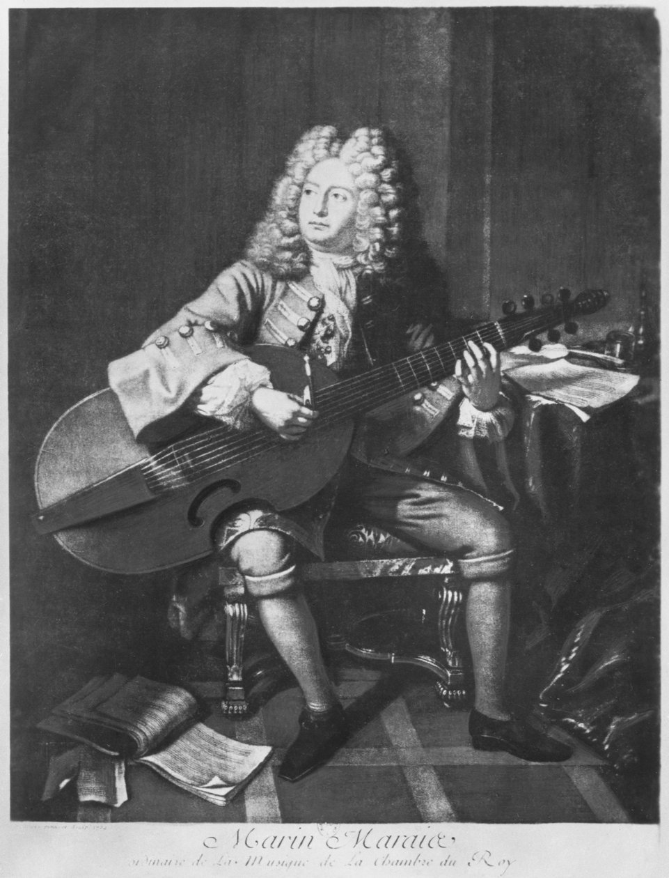 Marin Marais, 1704 autorstwa Andre Bouys