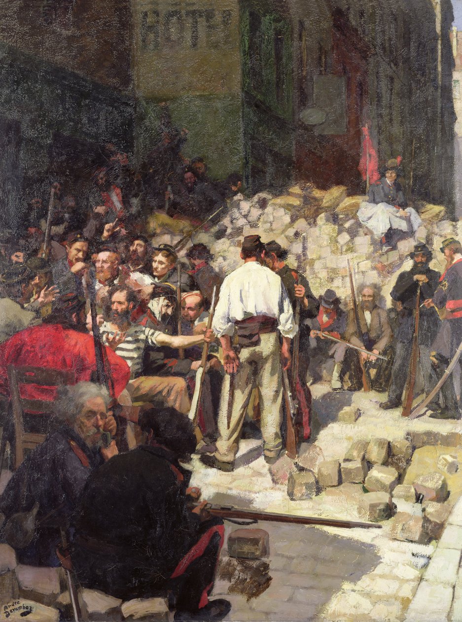 Barykada lub czekanie w 1871 r. autorstwa Andre Devambez