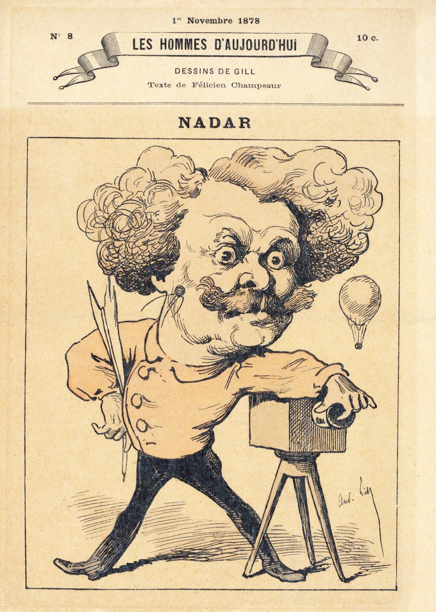 Nadar, wyd. 1878 (grawerunek ręcznie kolorowany) autorstwa Andre Gill