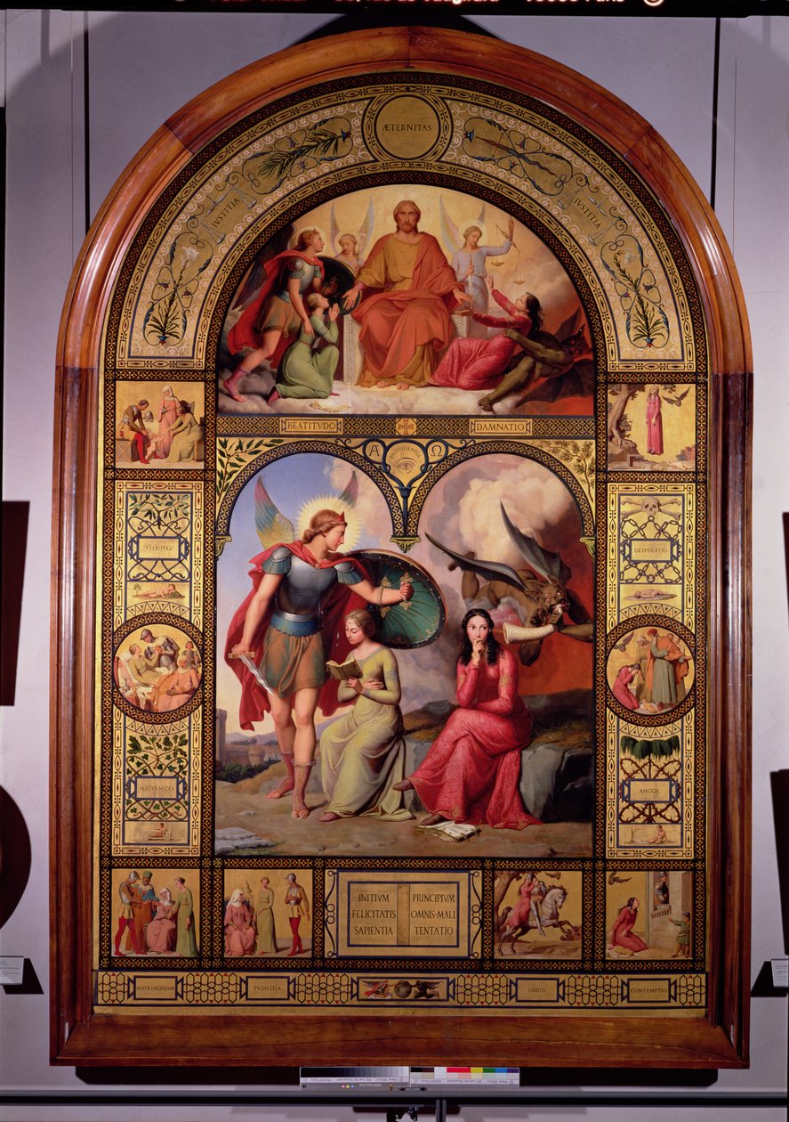 Dobro i zło, 1832 autorstwa Andre Jacques Victor Orsel