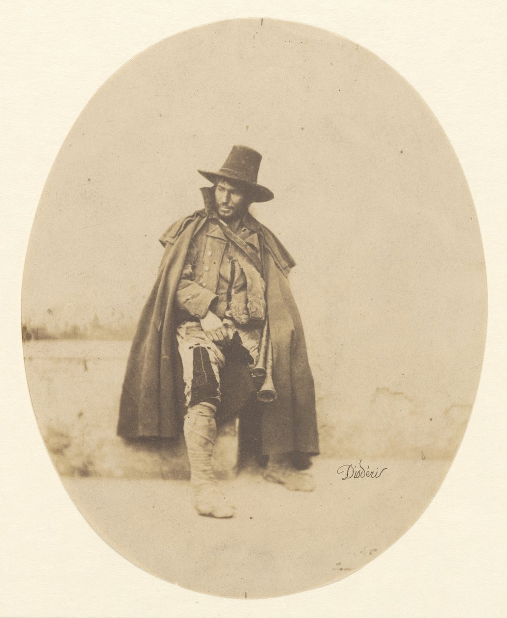 [Pochodzący z Kalabrii we Włoszech]. autorstwa Andre Adolphe Eugene Disderi