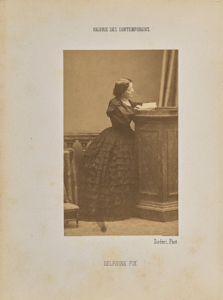 Delphine Fix autorstwa Andre Adolphe Eugene Disderi