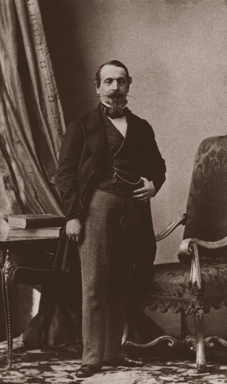 Cesarz Napoleon III, ok. 1860 autorstwa Andre Adolphe Eugene Disderi