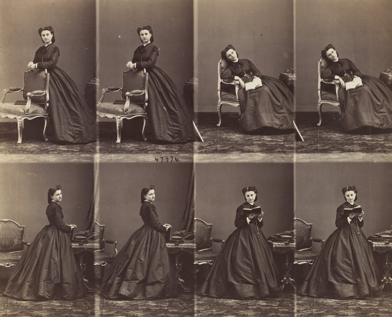 Leontyna Waltera, 1863. autorstwa Andre Adolphe Eugene Disderi