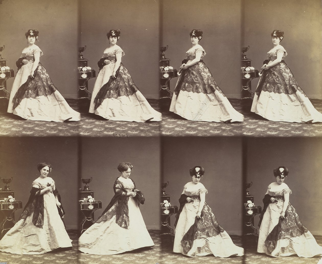 Louise Abigdon, 1866. autorstwa Andre Adolphe Eugene Disderi