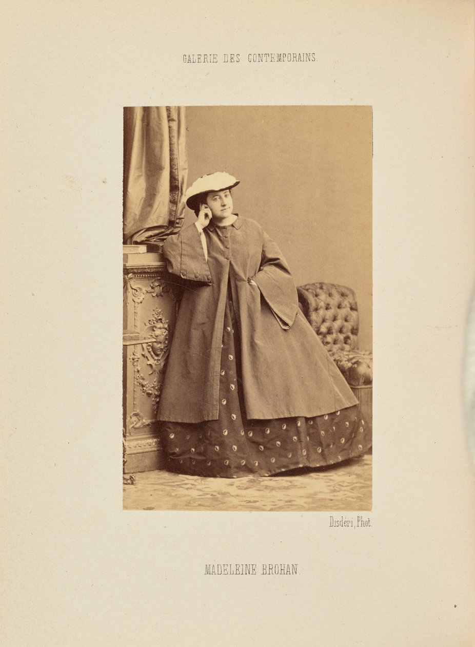 Madeleine Brohan autorstwa Andre Adolphe Eugene Disderi