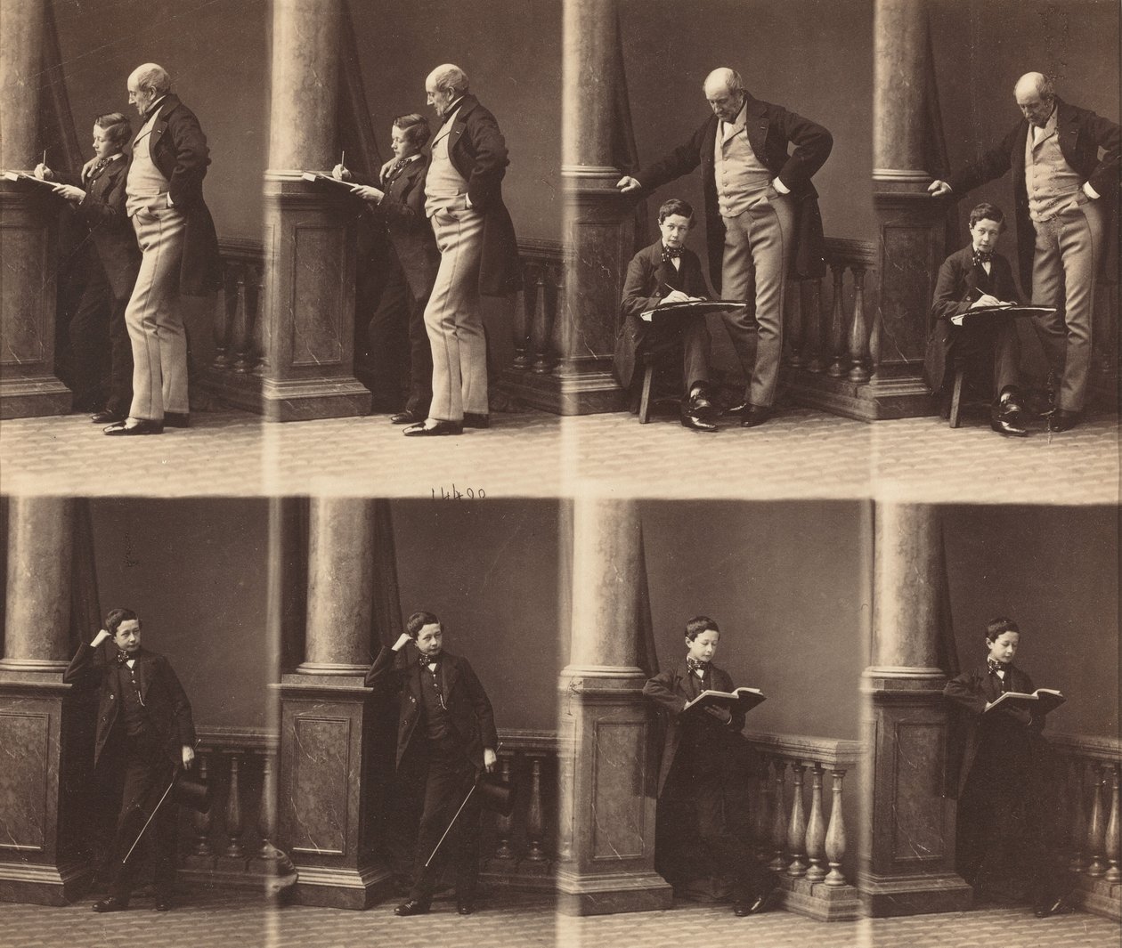 Pan Jadin i Son autorstwa Andre Adolphe Eugene Disderi
