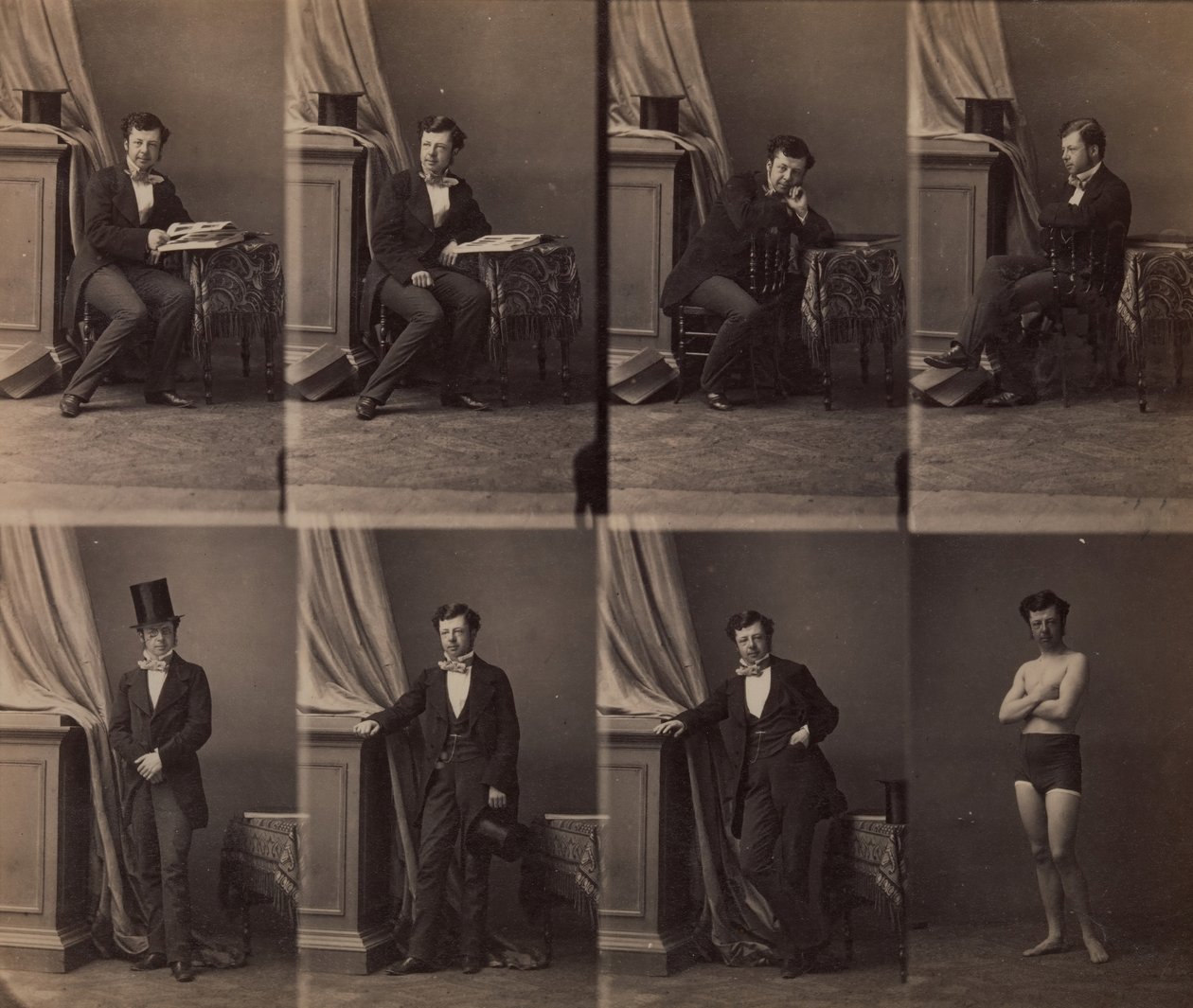 Książę Lobkowitz, 1858. autorstwa Andre Adolphe Eugene Disderi