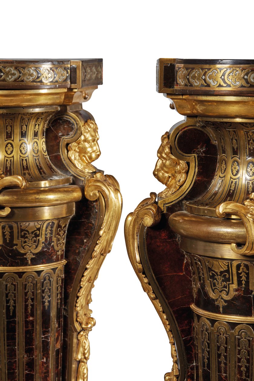 Para cokołów Ludwika XIV autorstwa Andre Charles Boulle