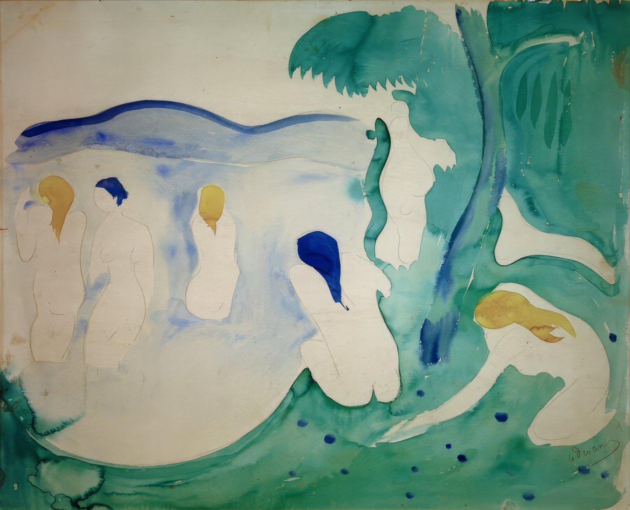 Kąpiący się autorstwa Andre Derain