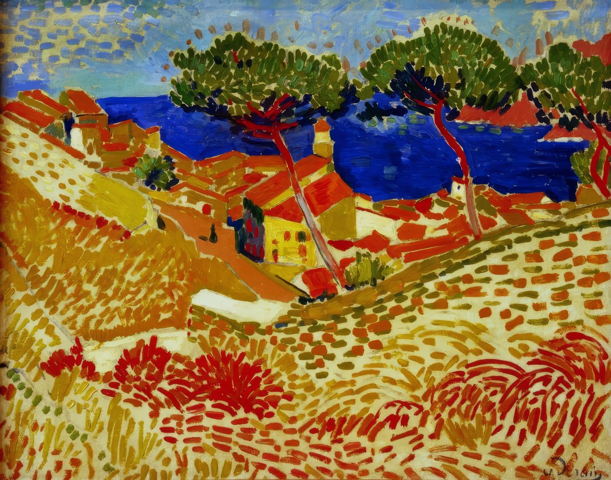 Collioure, miejscowość nad morzem autorstwa Andre Derain