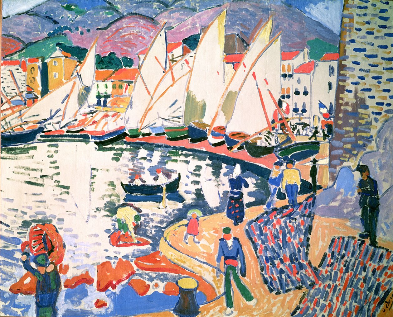 Suszenie żagli autorstwa Andre Derain
