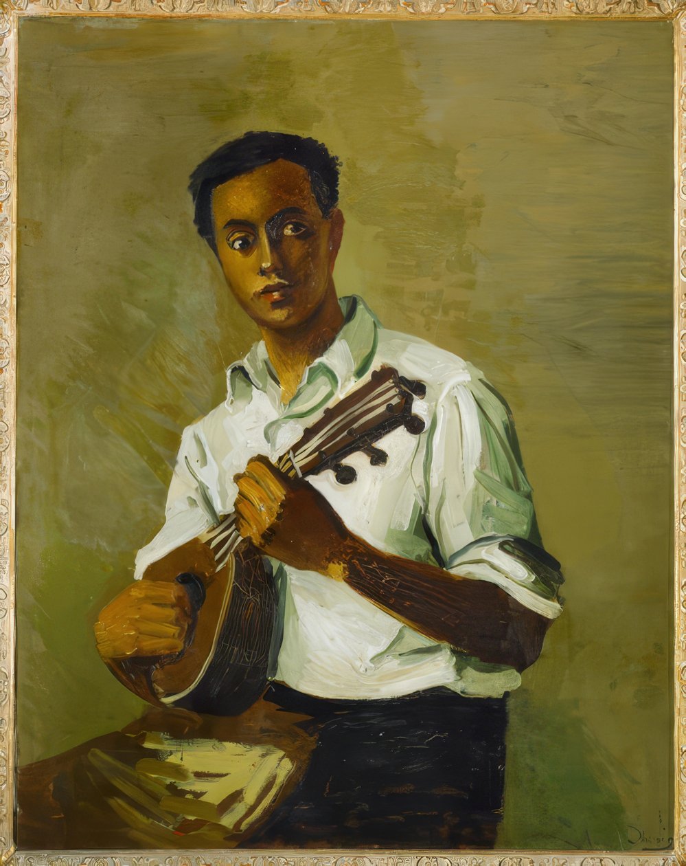 Czarny z mandoliną autorstwa Andre Derain