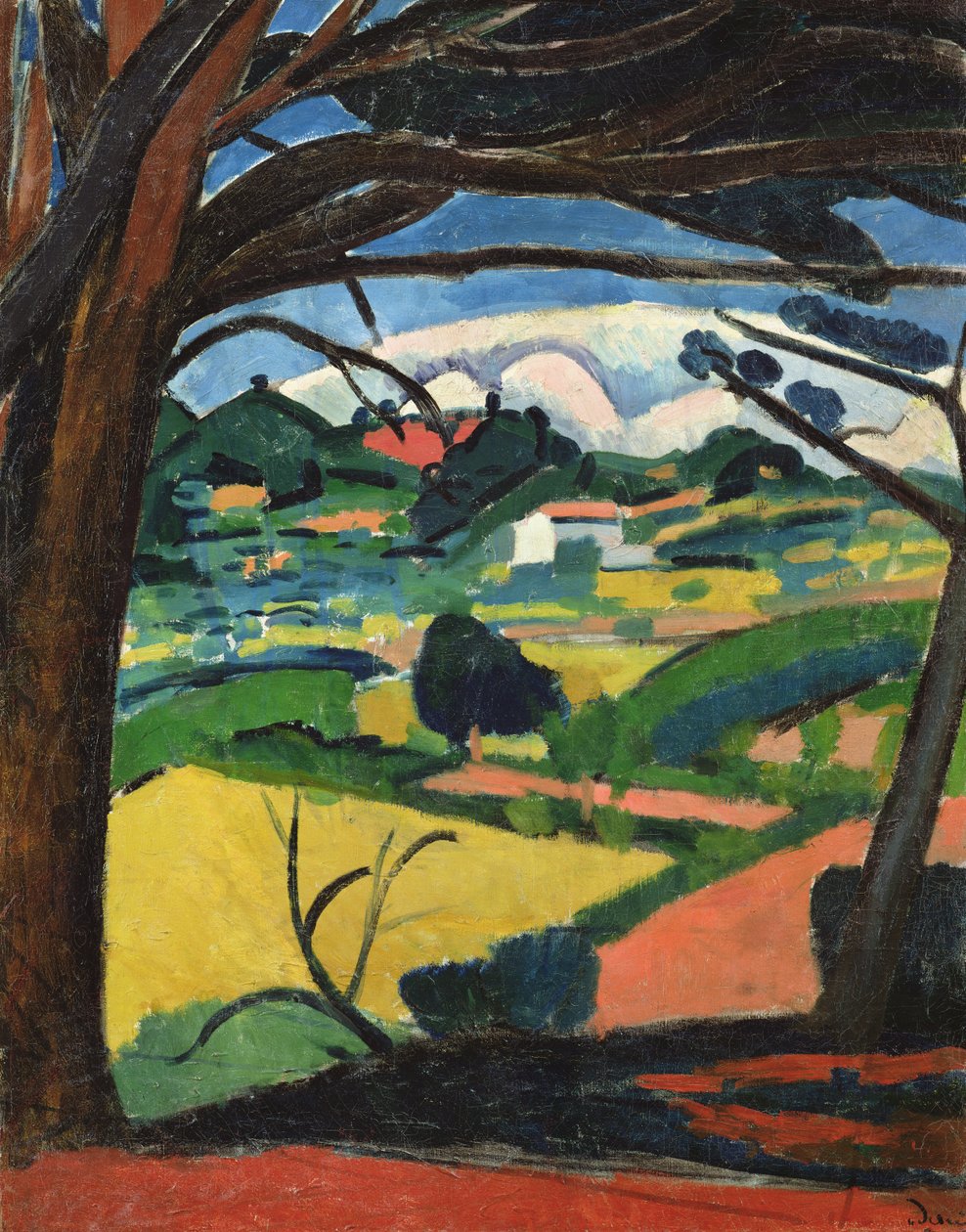 Paysage Provencal (olej na płótnie) autorstwa Andre Derain