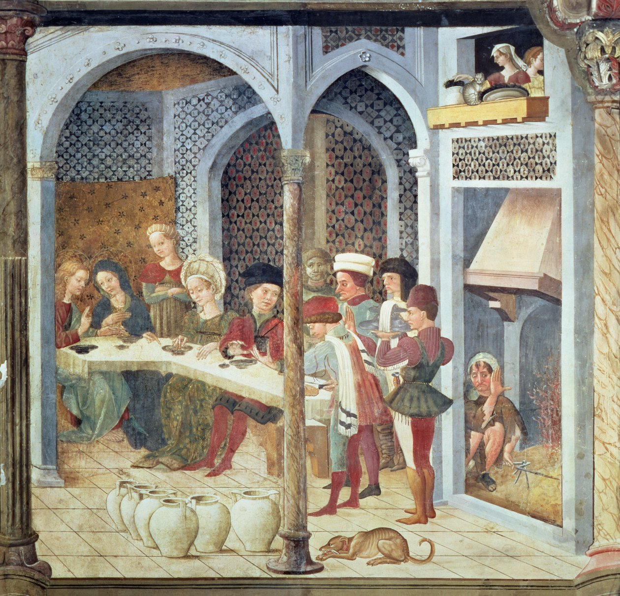 Wesele w Kanie Galilejskiej, 1470 r. autorstwa Andrea Delitio