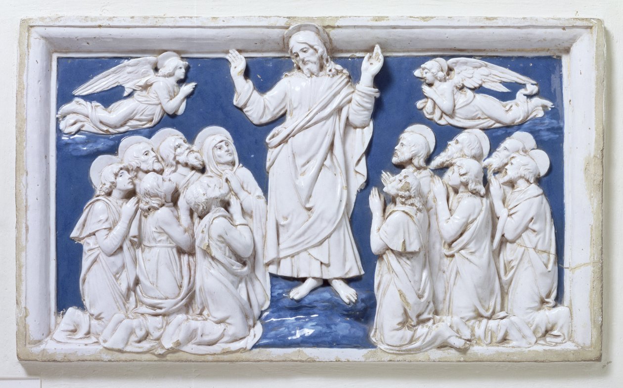 Wniebowstąpienie (glazurowana terakota) autorstwa Andrea Della Robbia