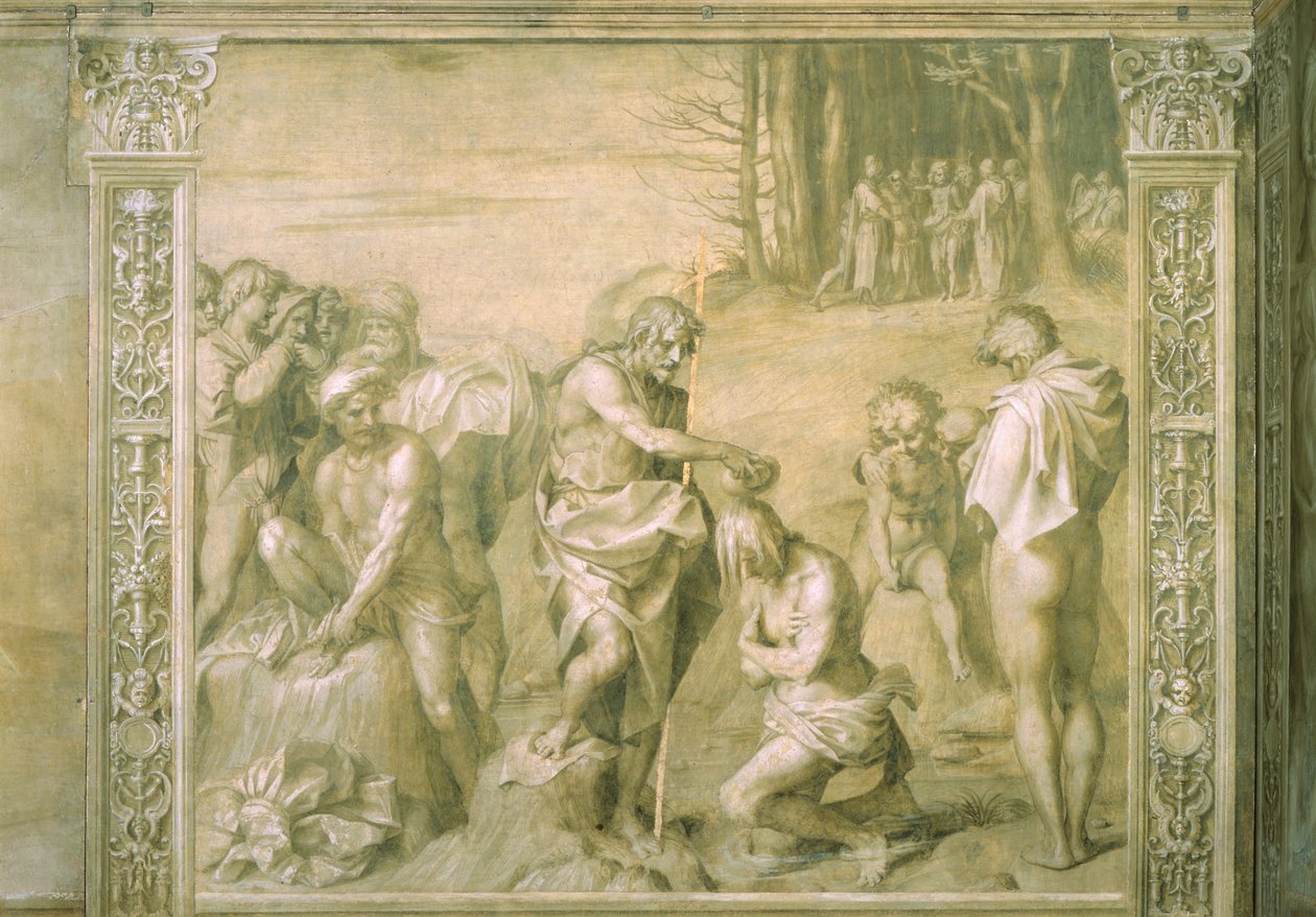 Chrzest ludu autorstwa Andrea del Sarto