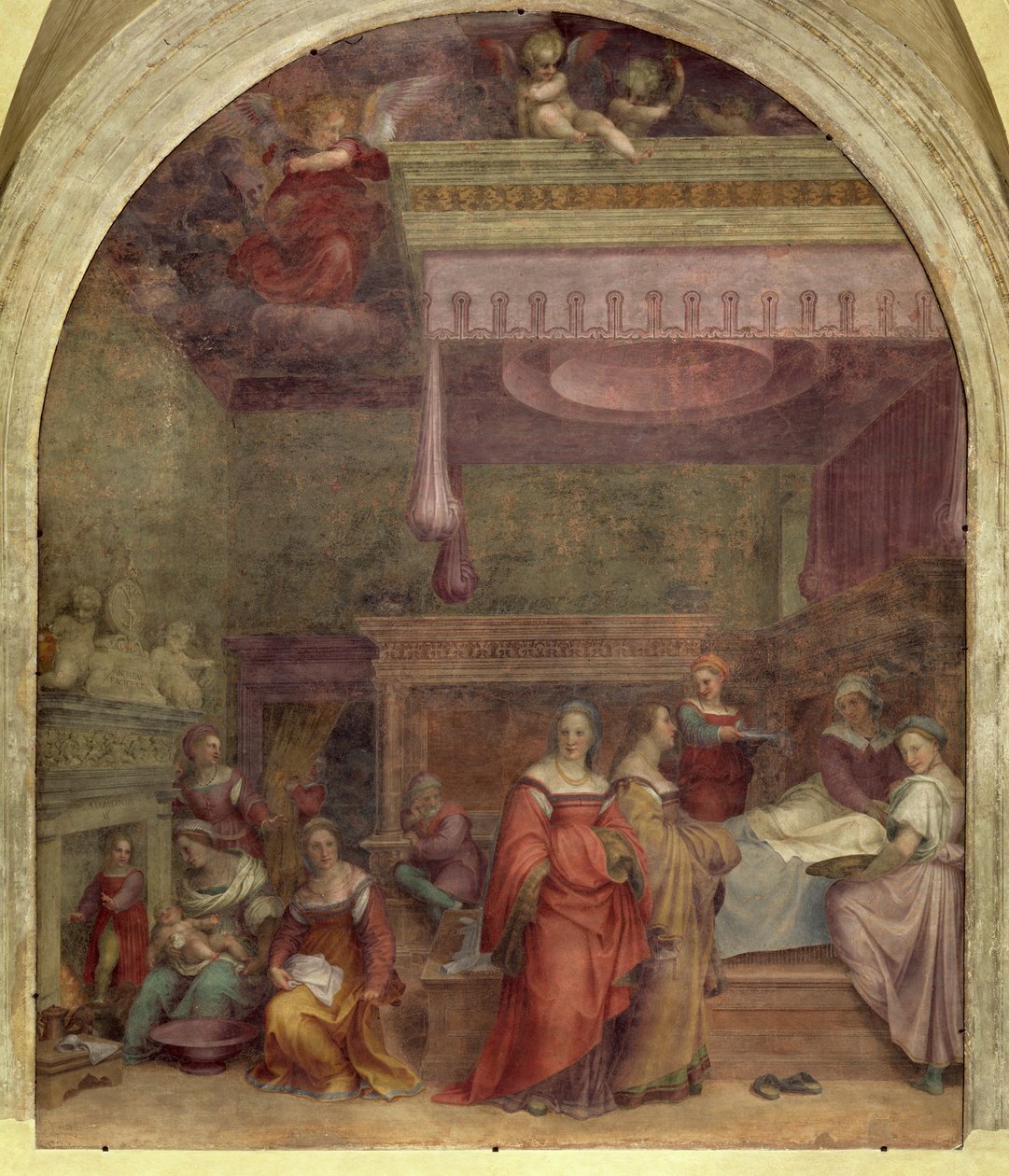 Narodziny Dziewicy, 1514 (patrz także 61996, 62001 i 62002) autorstwa Andrea del Sarto