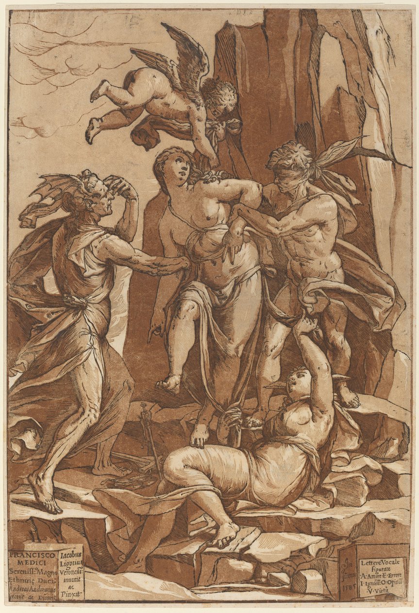 Alegoria Cnoty, 1585. autorstwa Andrea Andreani
