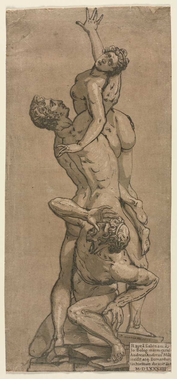 Porwanie Sabinki. autorstwa Andrea Andreani