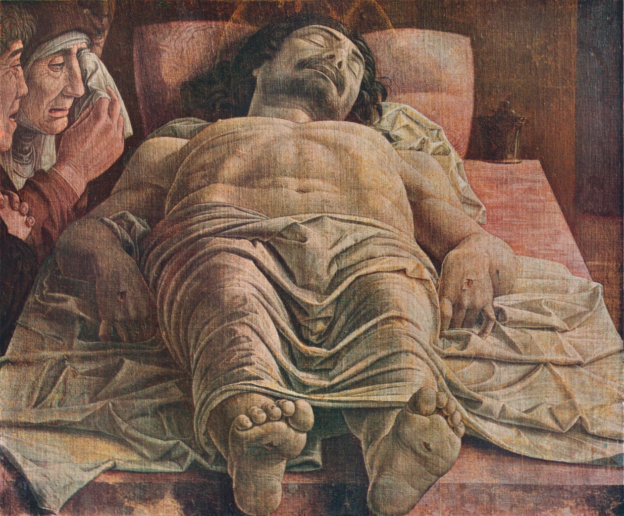 Lament nad zmarłym Chrystusem, 1470-1474, 1930. autorstwa Andrea Mantegna