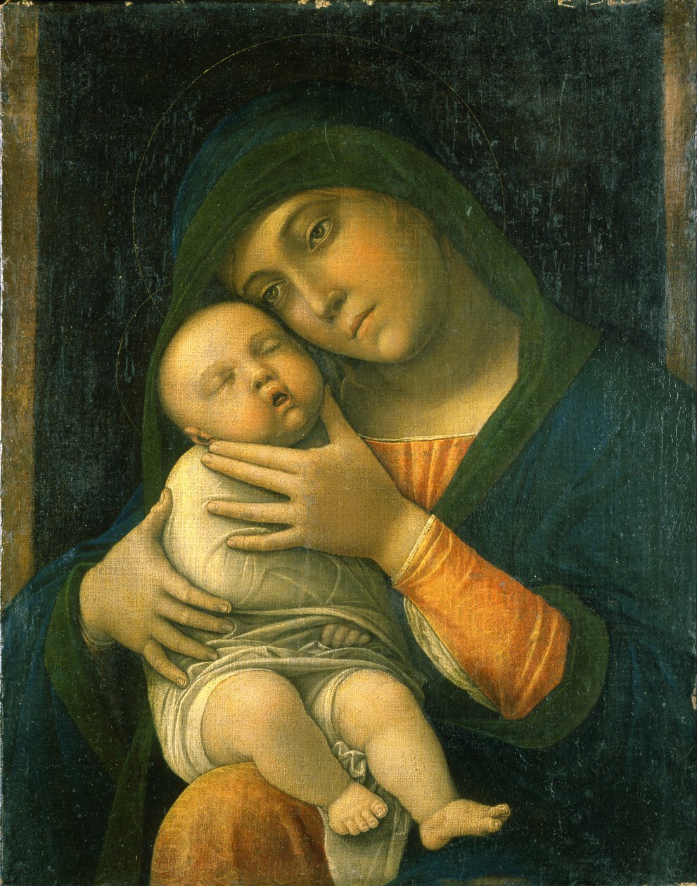 Dziewica z Dzieciątkiem autorstwa Andrea Mantegna