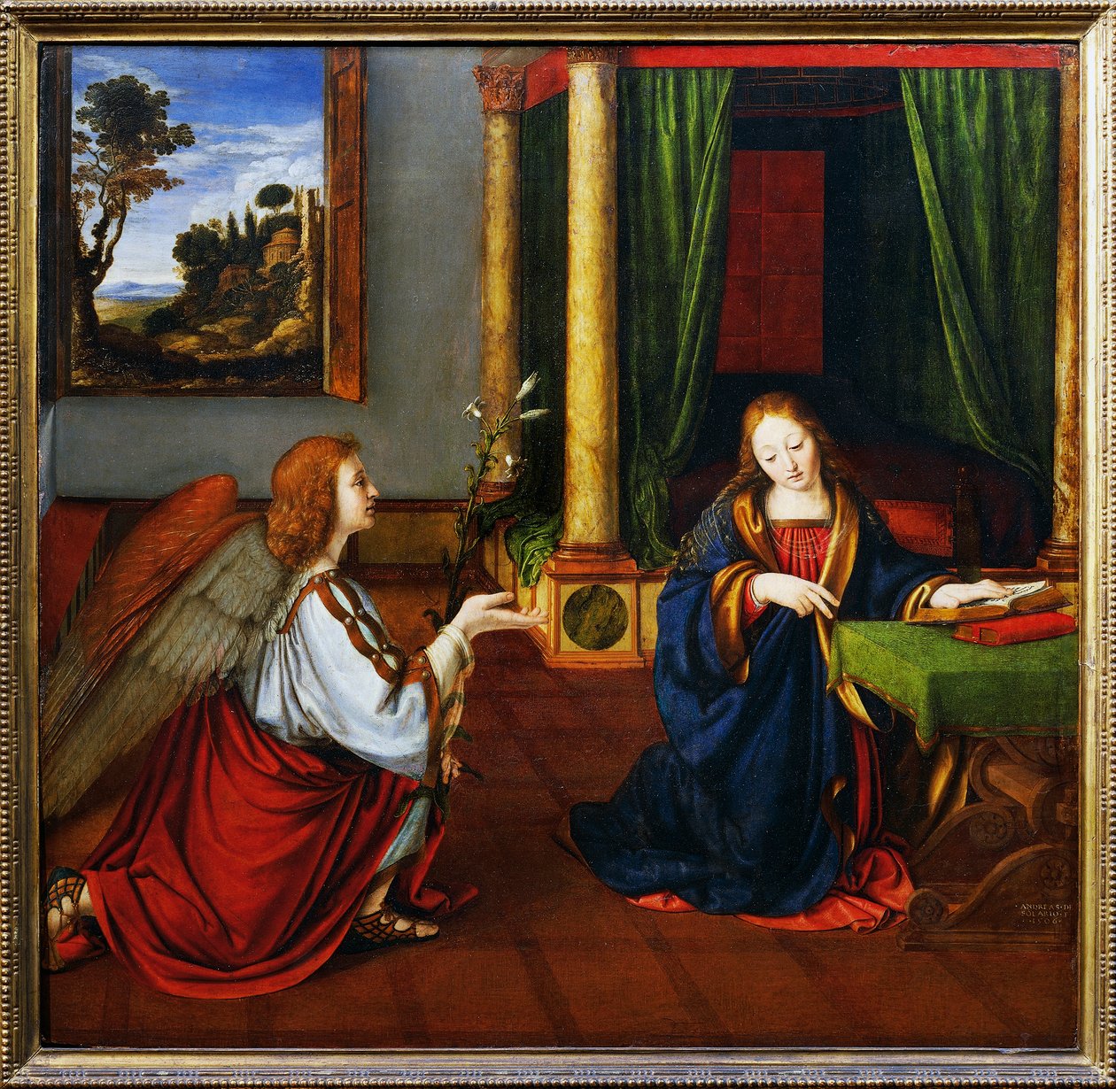 Zwiastowanie autorstwa Andrea Solario