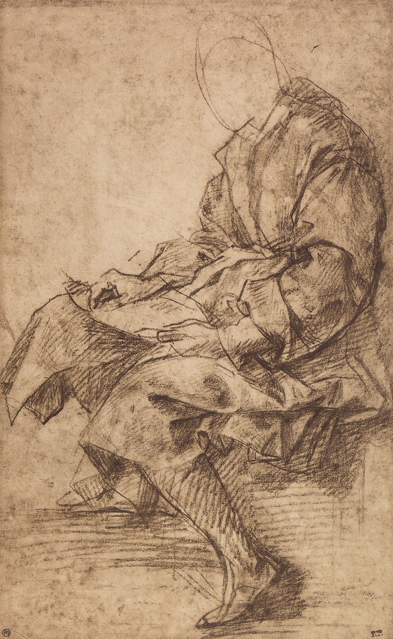Studium postaci męskiej autorstwa Andrea del Sarto