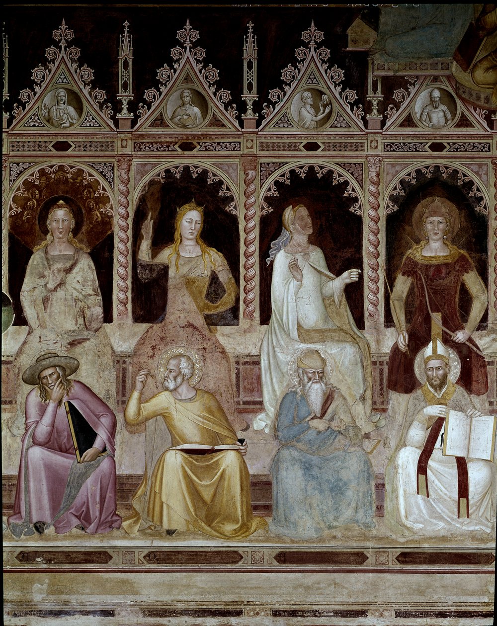 Triumf Świętego Tomasza z Akwinu autorstwa Andrea di Bonaiuto (fl.1343 77)