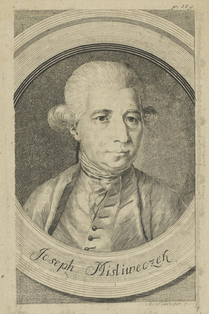 Josef Mysliveček autorstwa Andreas Niederhofer