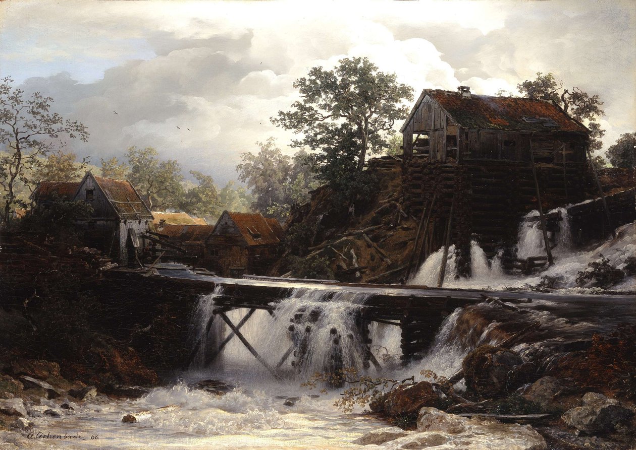 Tartak w Westfalii autorstwa Andreas Achenbach