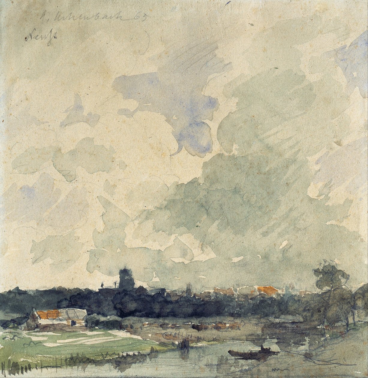 Widok Neuss autorstwa Andreas Achenbach