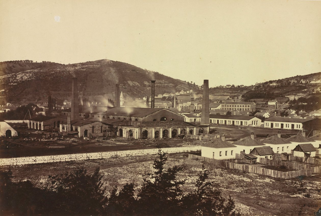 Huta żelaza w Reschitza, ok. godz. 1860. autorstwa Andreas Groll