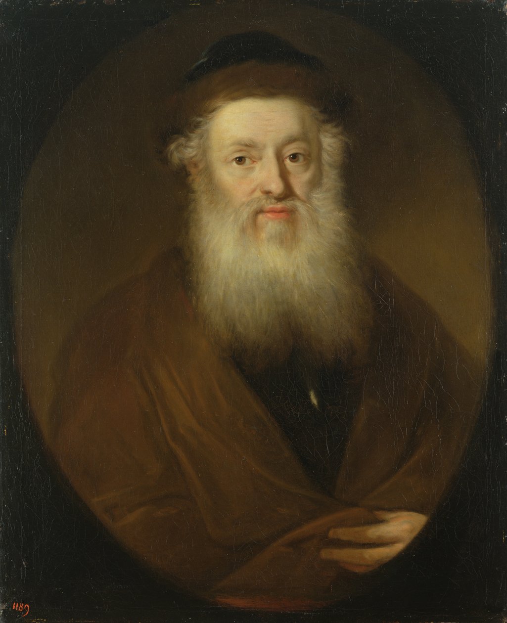 Portret rabina, ok. 1709 autorstwa Andreas Scheits