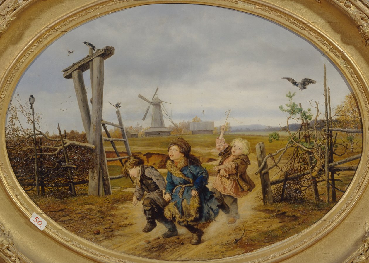 Trojka, 1860 r autorstwa Andrei Andreyevich Popov