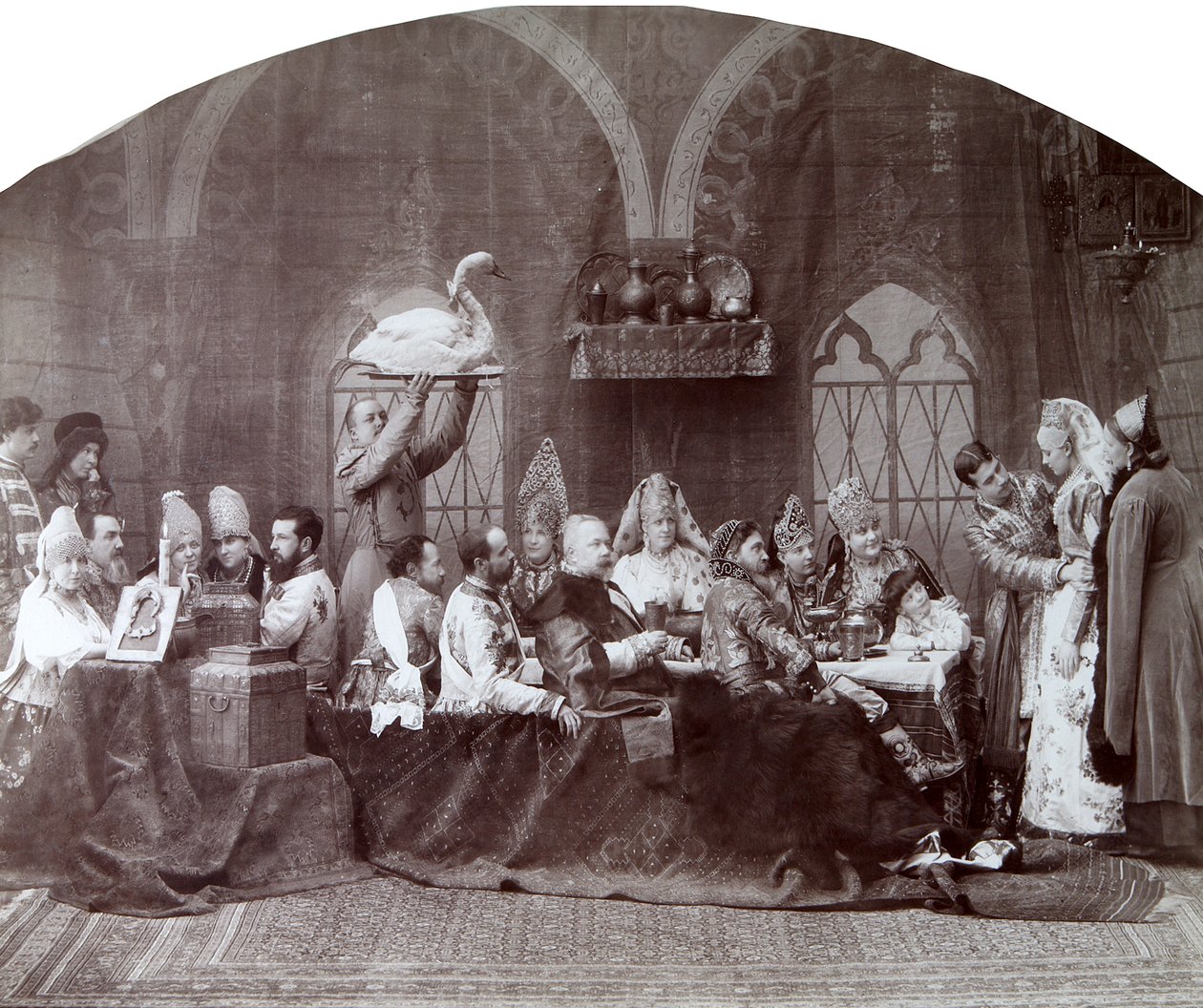 Ślub szlachciców bojarów, Rosja, c1883-c1884 autorstwa Andrei Osipovich Karelin